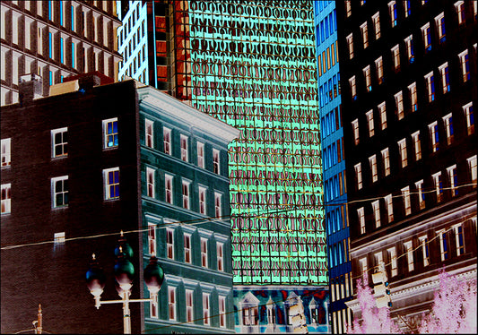 238574 Buildings alight, available in multiple sizes