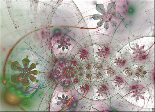 249469558 Abstract floral universe, available in multiple sizes - Chamton