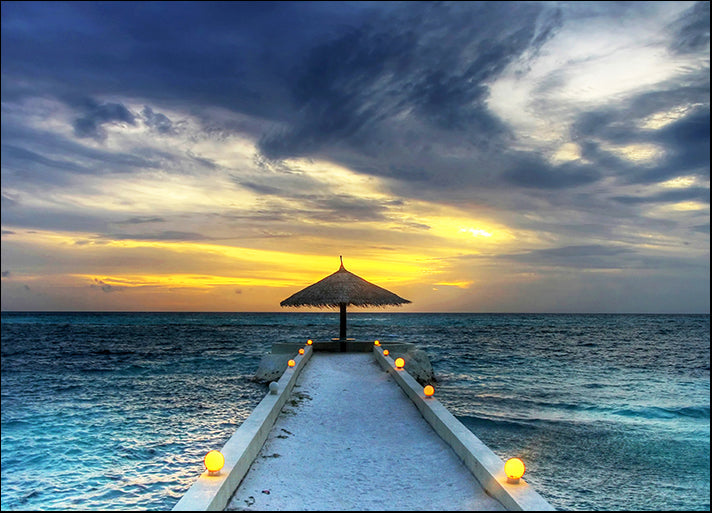 26934803 Idyllic sunset over indian ocean Maldives, available in multiple sizes