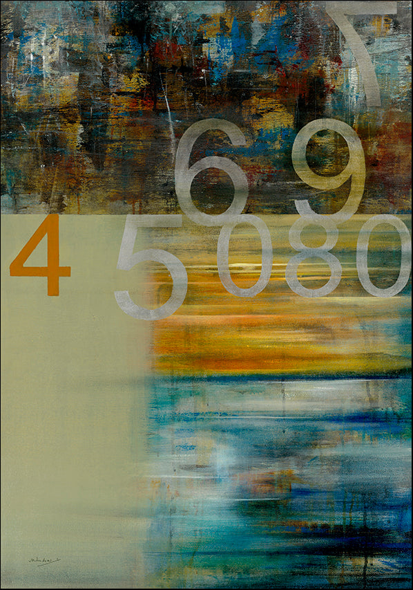 A7187 Number Abstract, available in multiple sizes