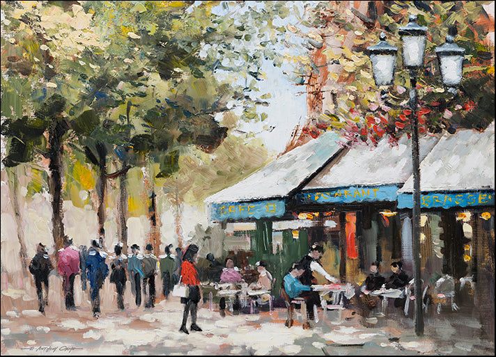 40690gg Paris Teal II, by E. Anthony Orme, available in multiple sizes - Chamton