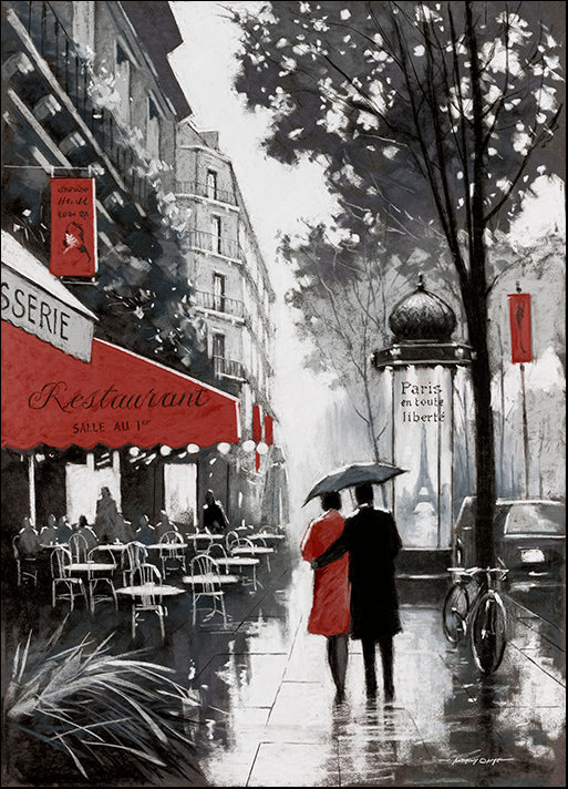 41802gg Rainy Paris II, by E. Anthony Orme, available in multiple sizes - Chamton