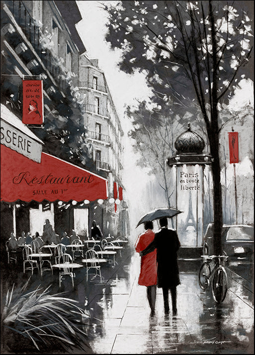 41802gg Rainy Paris II, by E. Anthony Orme, available in multiple sizes