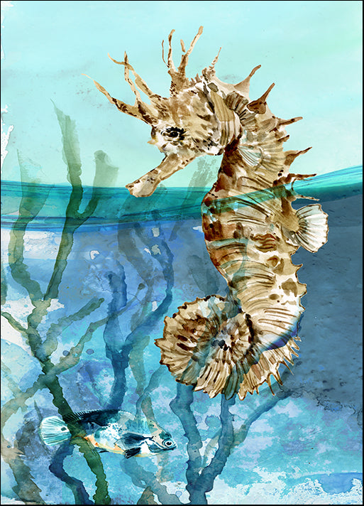 41878gg Delray Seahorse II, by Carol Robinson, available in multiple sizes