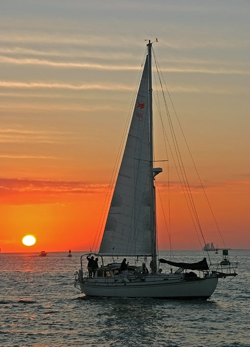 430307 Sunset Sailboat, available in multiple sizes - Chamton