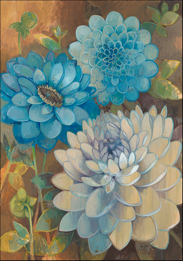 A9796 Pretty Blue Dahlias 1, available in multiple sizes