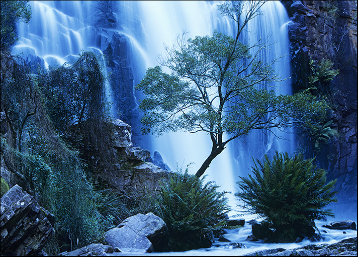 49061207 Australia waterfall in forest, available in multiple sizes