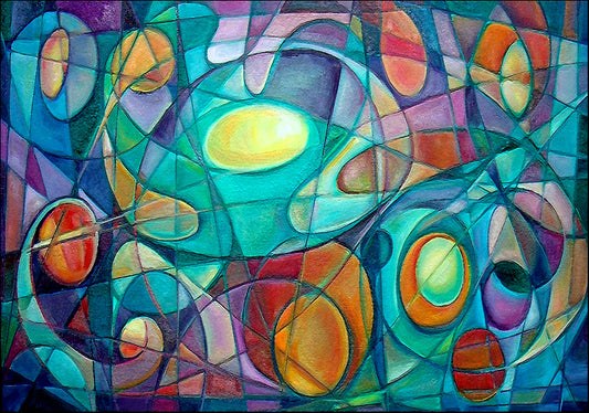 4942830 Abstract Cubism, available in multiple sizes