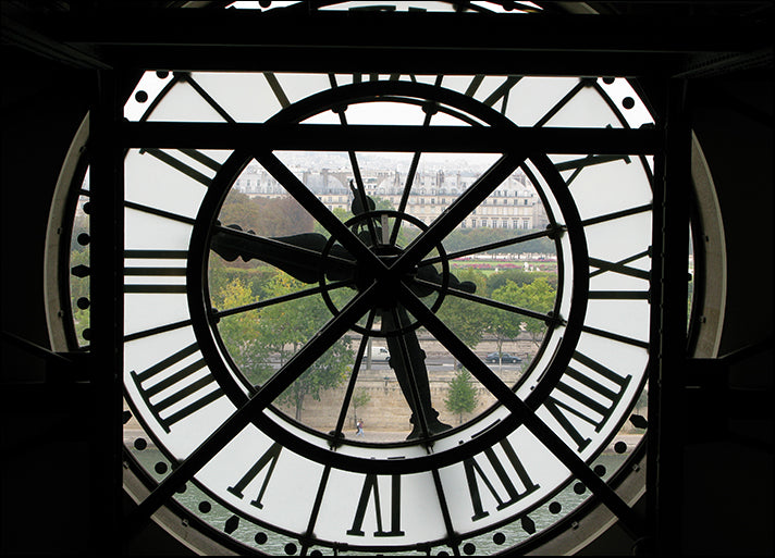 50362781 Musee d'Orsay the River Seine bottom of clock the Jarden des Tuileries and buildings, available in multiple sizes