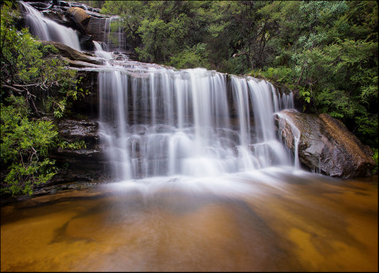 68137621 waterfalls taken at Wentworth Falls in the Blue Mountains near Sydney Australia, available in multiple sizes