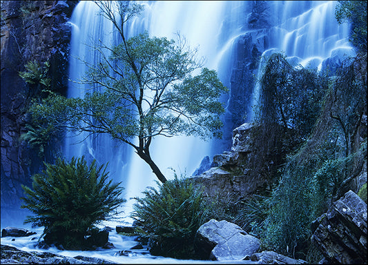 70400281 Australia waterfall in forest, available in multiple sizes
