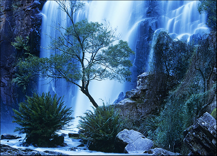 70400281 Australia waterfall in forest, available in multiple sizes