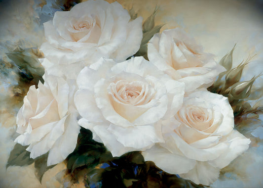 74020 MA White Roses III, available in multiple sizes
