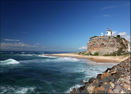 7546241 Nobbys Lighthouse in Newcastle Australia, available in multiple sizes