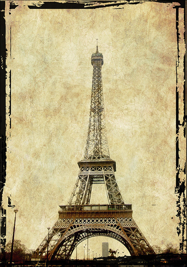 8075367 Eiffel Tower Grunge I, available in multiple sizes - Chamton