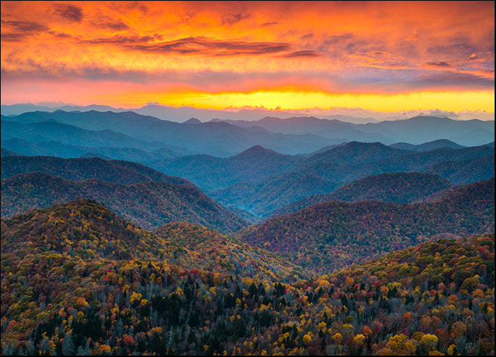 82010936 Blue Ridge Parkway Mountains Sunset Scenic Landscape, available in multiple sizes