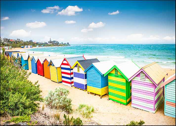 82309313 Beautiful Bathing boxes houses, Brighton beach, Melbourne Australia, available in multiple sizes