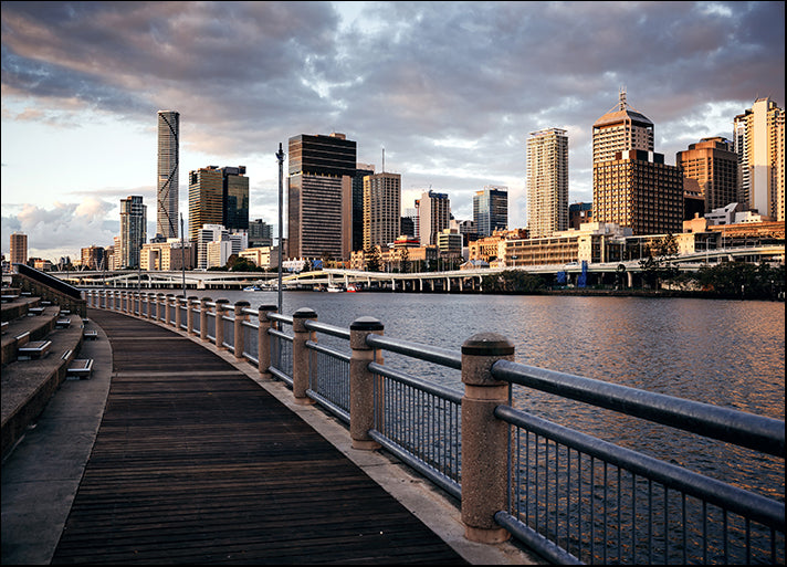 85677362 Brisbane, Australia - skyline of a contemporary skyscraper city, available in multiple sizes