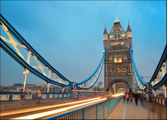 85955768 Tower Bridge in London as the famous landmark at dusk, available in multiple sizes