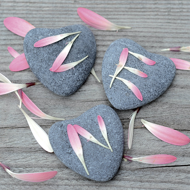 A576 Heart Stones,, available in multiple sizes