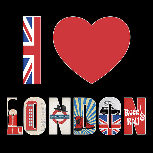 A578 I Love London, available in multiple sizes - Chamton