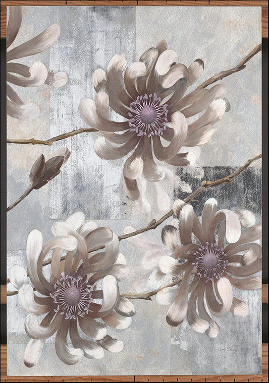 A9365 Pewter Petals 1, available in multiple sizes - Chamton