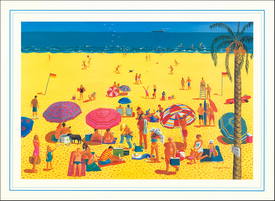AAC AMO319 Sun Sea & Beach by Angela Morris multiple sizes on paper