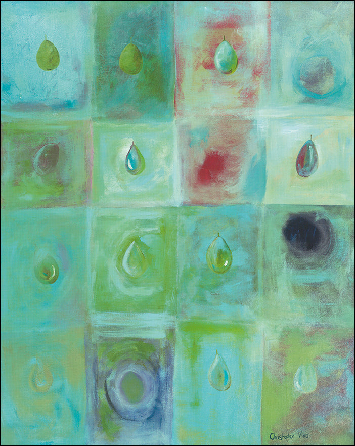 AAC CV2009 Blue Pears by Christopher Vine 60x76cm on paper