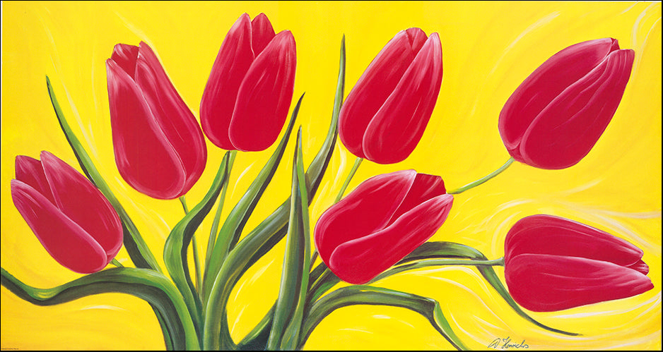 Copy of AAC DH002 Red Tulips by Detlev Henrichs 96x50cm on paper