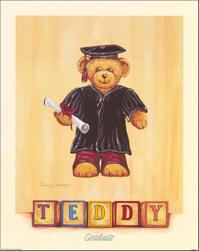 AAC DS001 Graduate Teddy by Daniel Sarantidis multiple sizes on paper