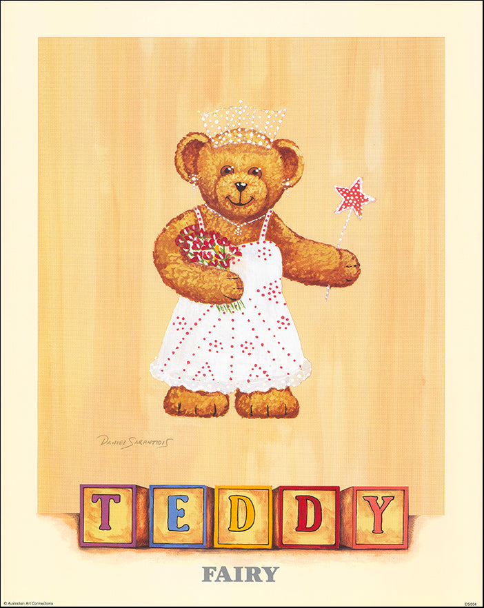 AAC DS004 Fairy Teddy by Daniel Sarantidis multiple sizes on paper