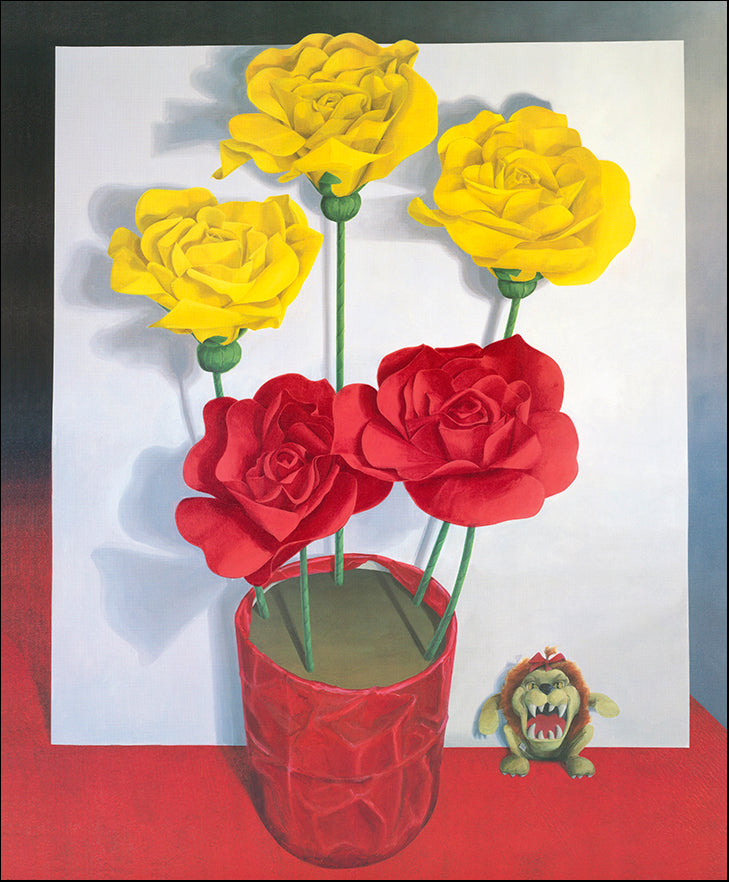 AAC ED03 Red Flowers by Elizabeth Doidge multiple sizes on paper