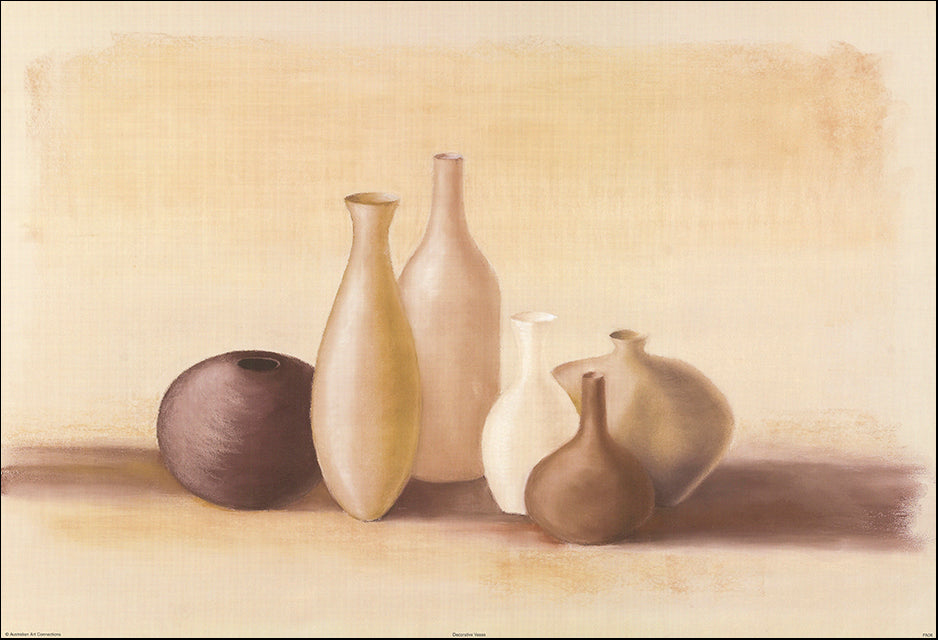 AAC FA06 Decorative Vases  by Fiona Anderson 70x47cm on paper