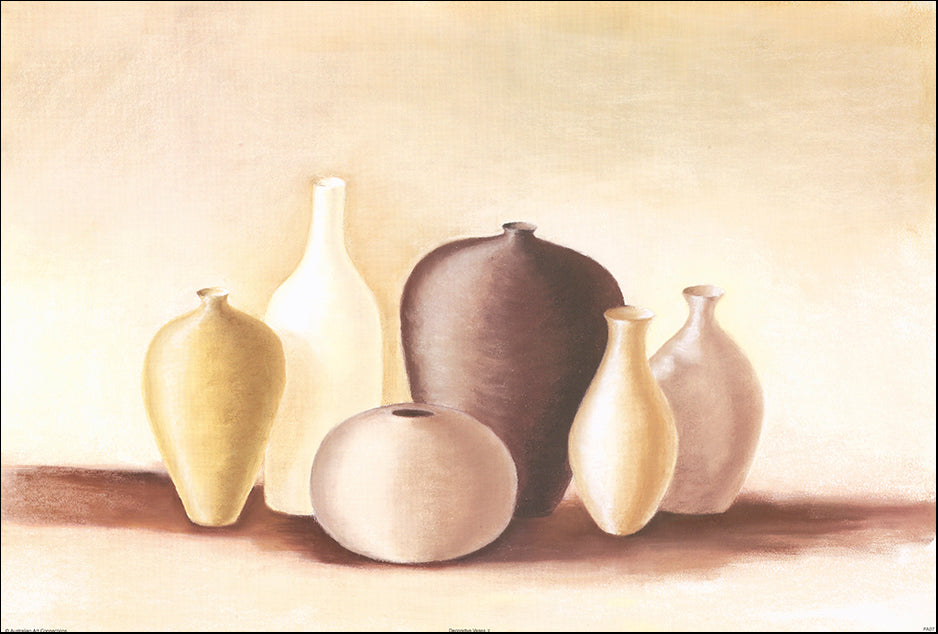AAC FA07 Decorative Vases 2 by Fiona Anderson 70x47cm on paper