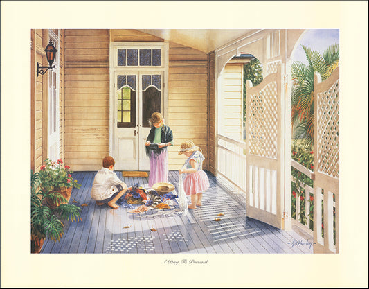 AAC GH101 A Day to Pretend by Gordon Hanley 86x67cm on paper - Chamton