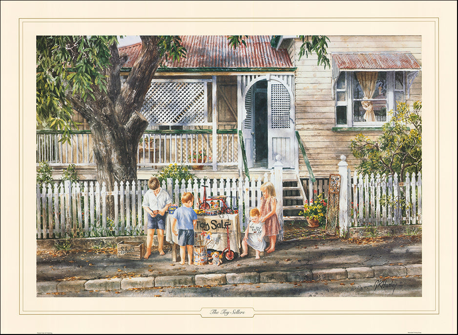 AAC GHO275 The Toy Sellers by Gordon Hanley multiple sizes on paper - Chamton