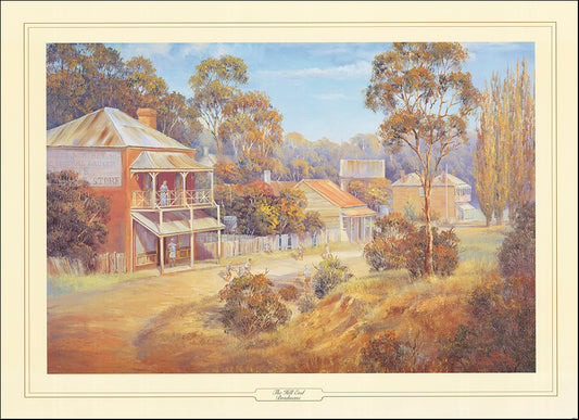 AAC JB02 The Hillside End Bradman by John Bradley 93x68cm on paper