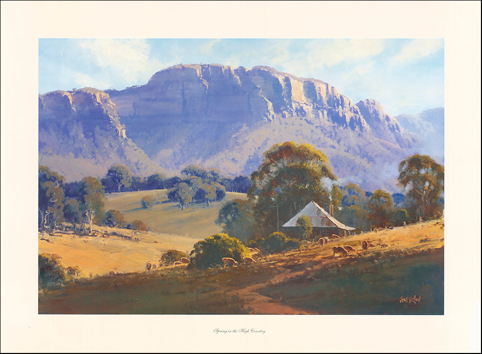 AAC JW Spring in the High Country by John Wilson 93x68cm on paper