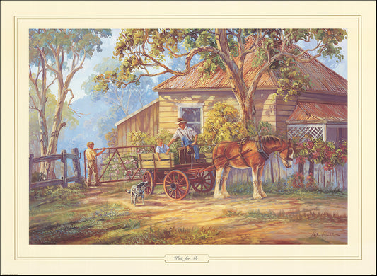 AAC LM01 Wait for Me by Les Miles multiple sizes on paper