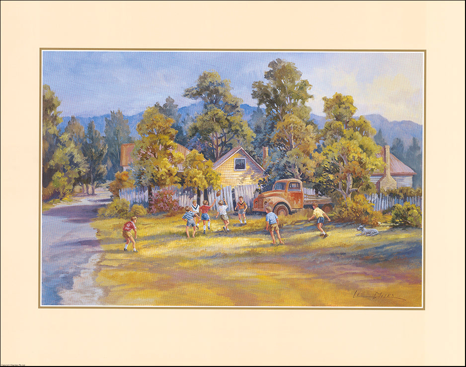AAC LM059 Footy on the back block by Les Miles multiple sizes on paper - Chamton