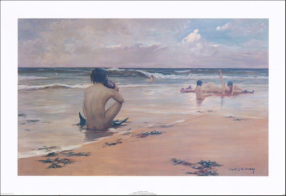 AAC RB01 Sea Idyll NGV by Rupert Bunny 99x67cm on paper