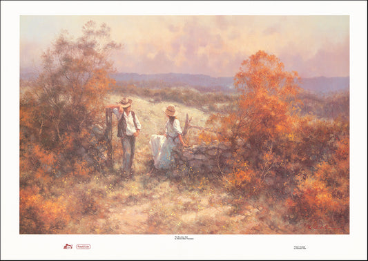 AAC RWT0112 The Boundry Wall by Ramon Ward Thompson 90x64cm on paper