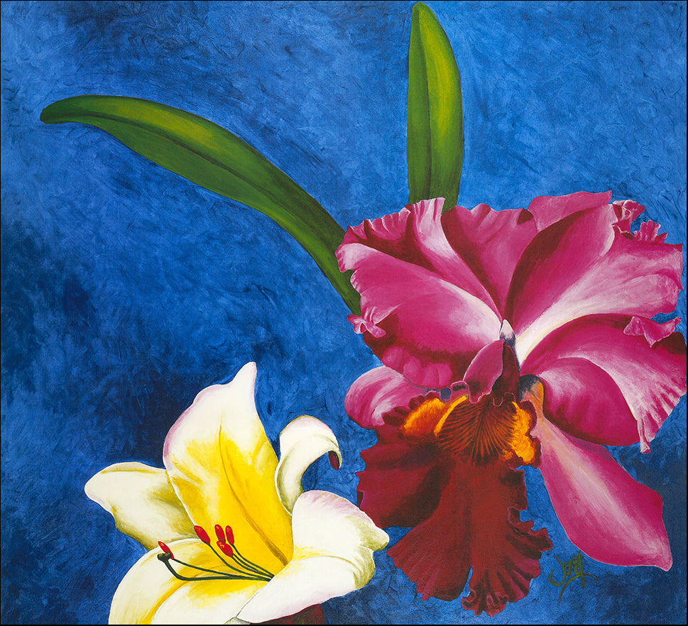 AAC WJ001 Floral Charm 1 by Janet Wilson multiple sizes on paper - Chamton