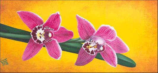 AAC WJ011 Orchidee Or 2 by Janet Wilson multiple sizes on paper
