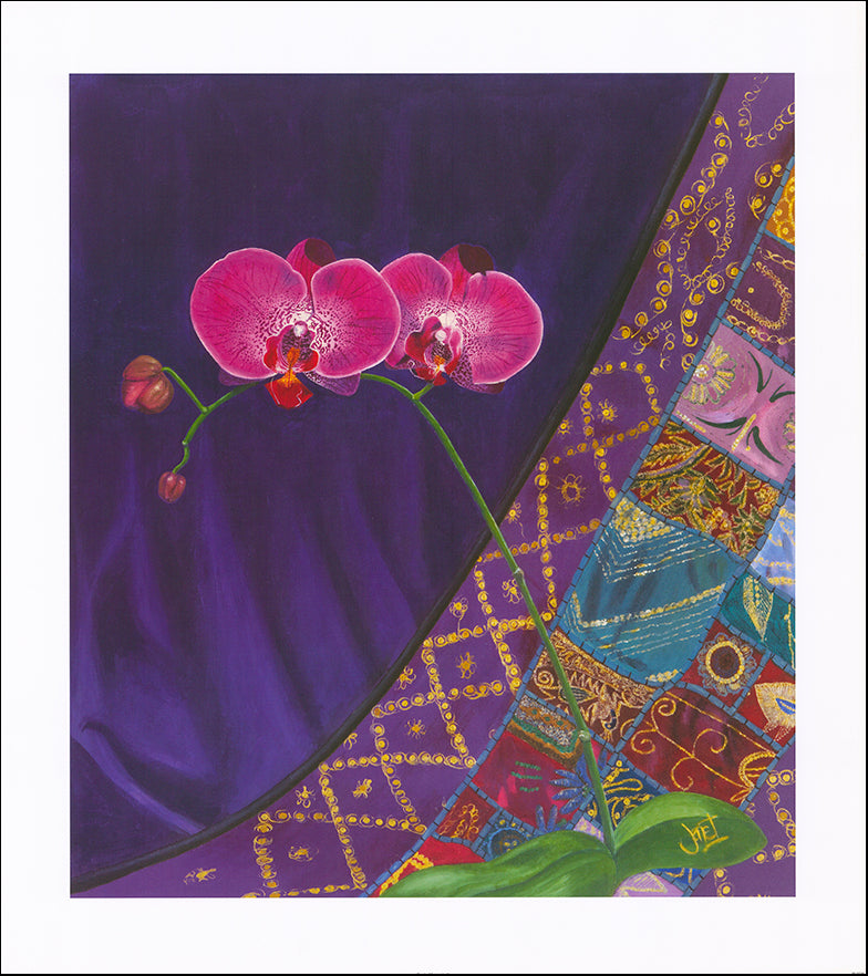 AAC WJ026 Exotic Moment 2 by Janet Wilson 70x78cm on paper - Chamton