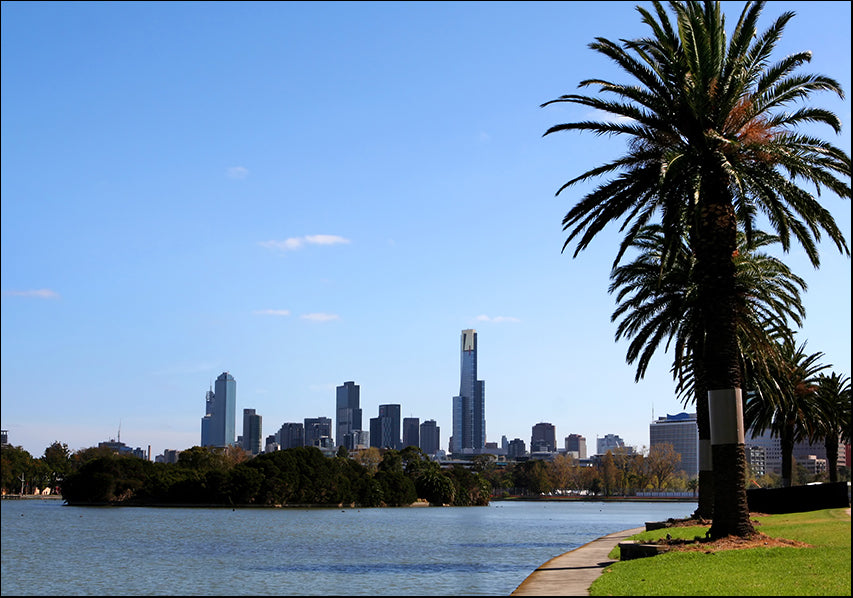 AADT82173350 Melbourne from Albert Park Lake, available in multiple sizes