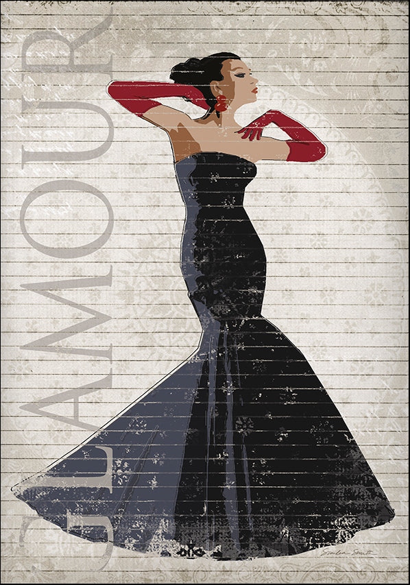 AB5853 Black Dress Glamour, available in multiple sizes - Chamton
