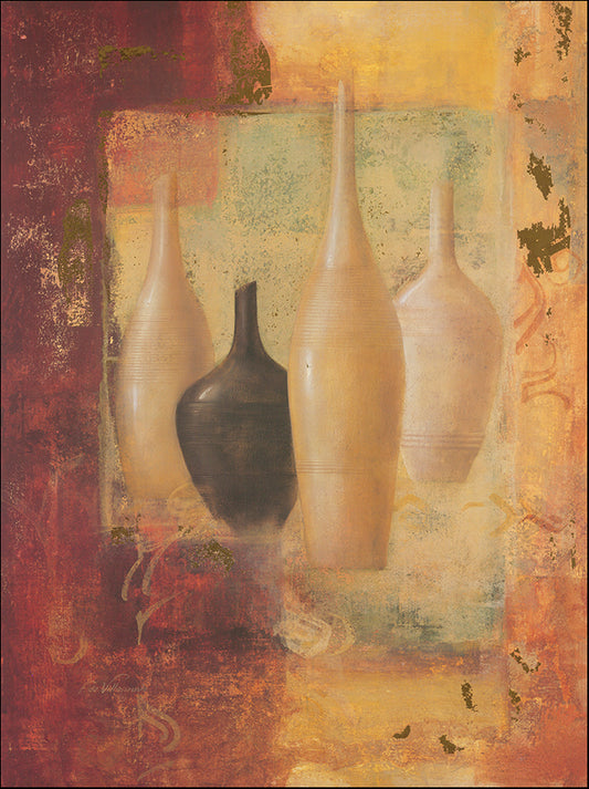 AIM A4306 Vase Abstract 1 by Fabrice de Villeneuve 60x80cm on paper - Chamton