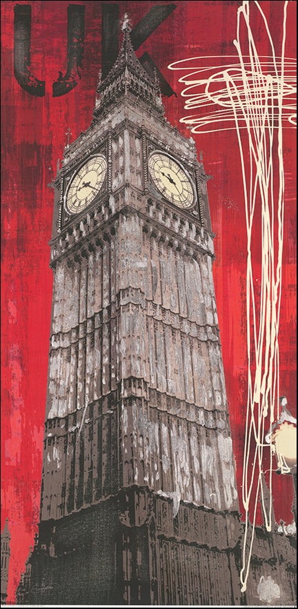 AIM AB0233 On British Time by Evangeline Taylor 50x100cm on paper