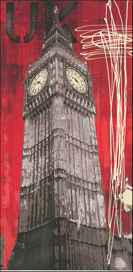 AIM AB0233 On British Time by Evangeline Taylor 50x100cm on paper